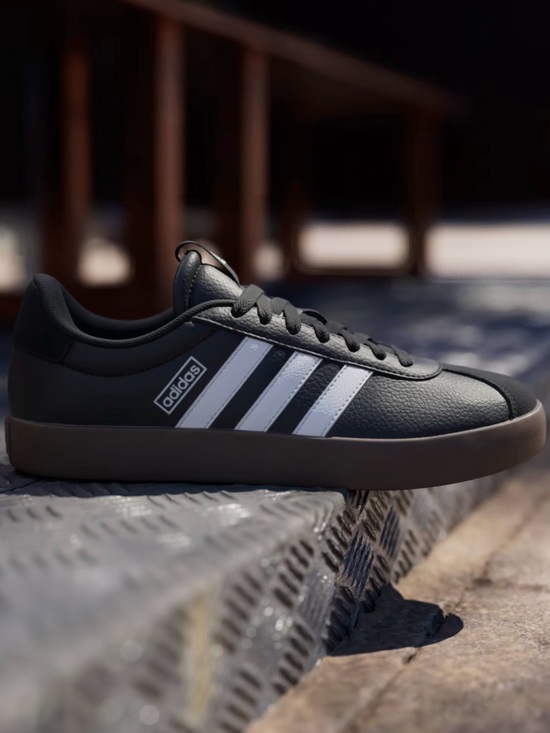 adidas Shoes - adidas VL Court 3.0 Low Shoes - Black / Brown Gum (Women's) - Brand New 9.5